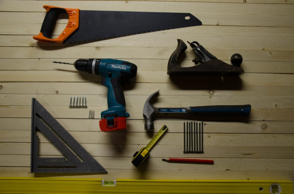 Common woodwork tools
